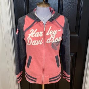 Women’s Harley Davidson Red Charcoal Gray
Superior Sprockets 03 Full Zip Hoodie